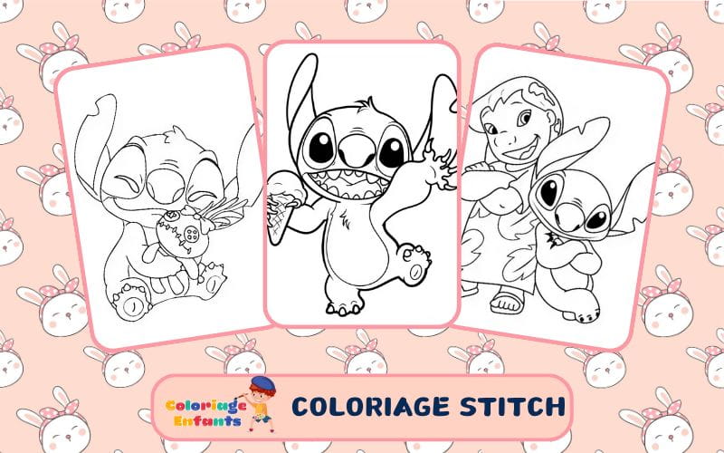 coloriage stitch