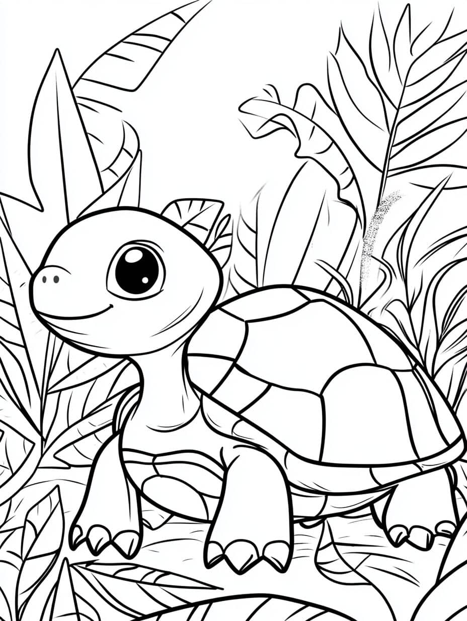 Coloriage Tortue Mere Et Fils