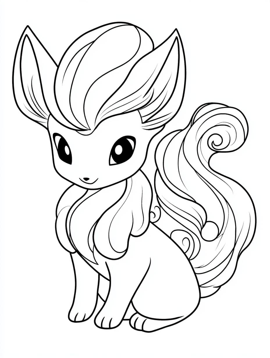 coloriage vulpix pokemon