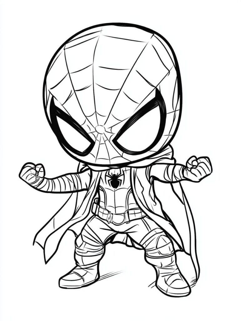 D couvrez le coloriage spiderman amusant coloriageenfants