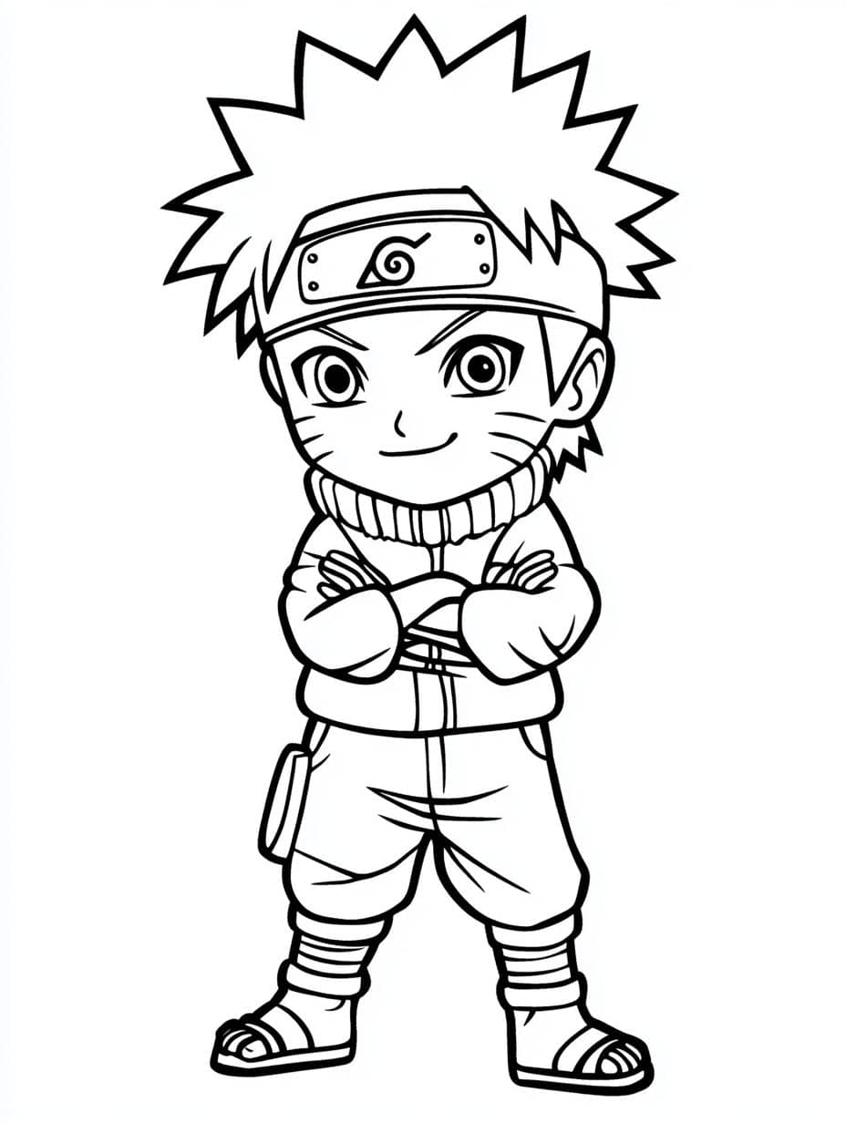 Dessin Naruto A Colorier