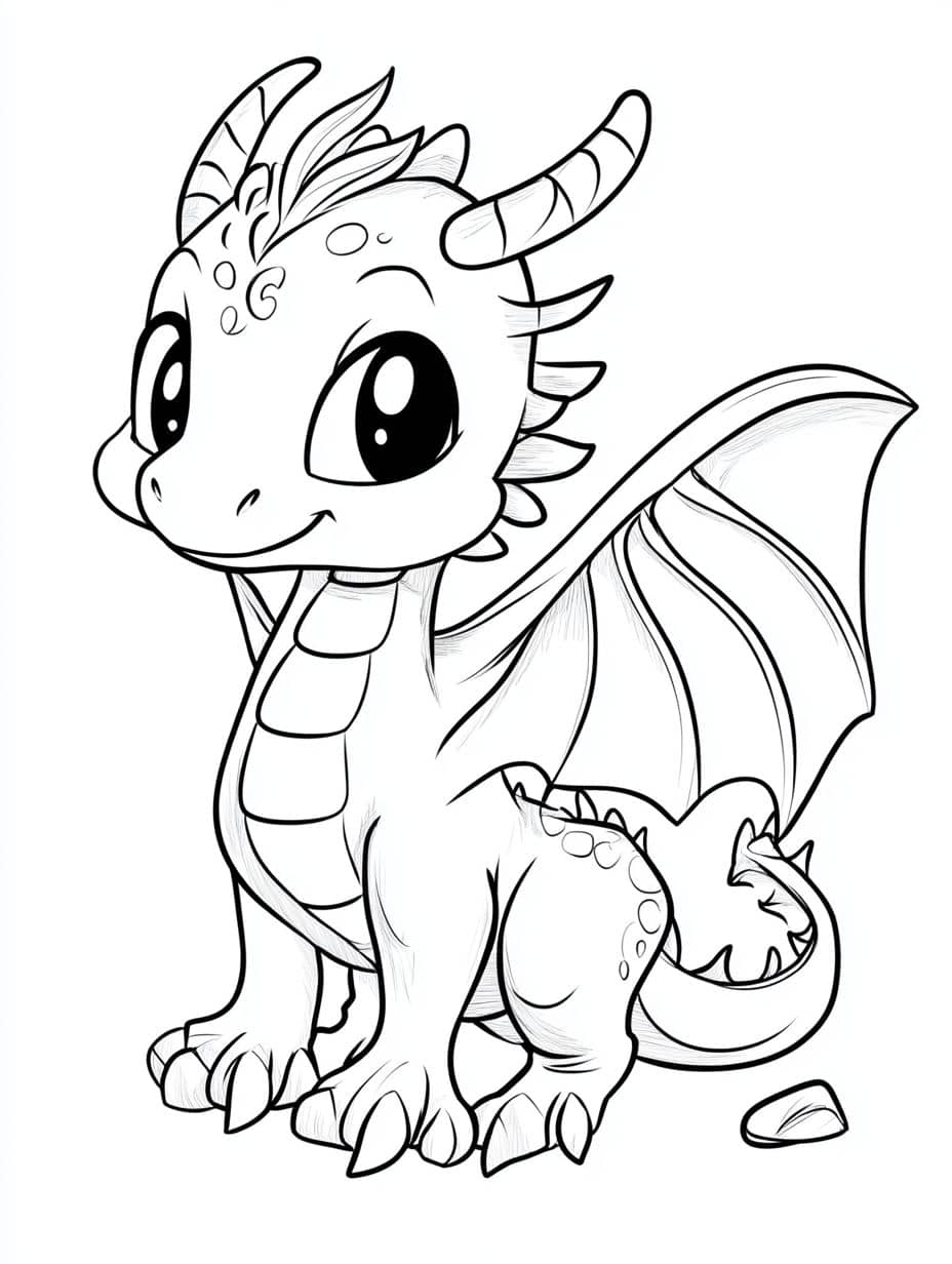 dragon des cieux coloriage