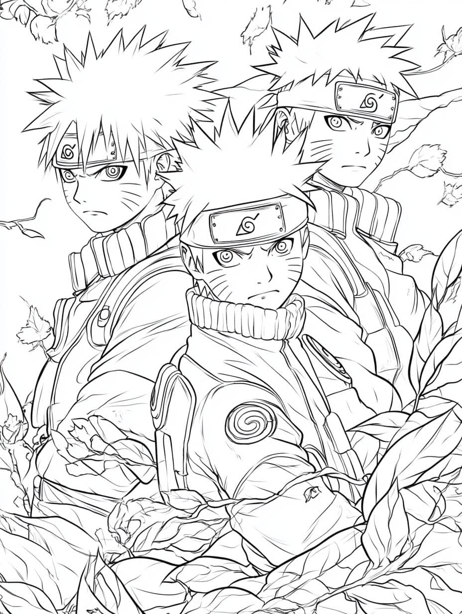 Feuille A Colorier Naruto Genin