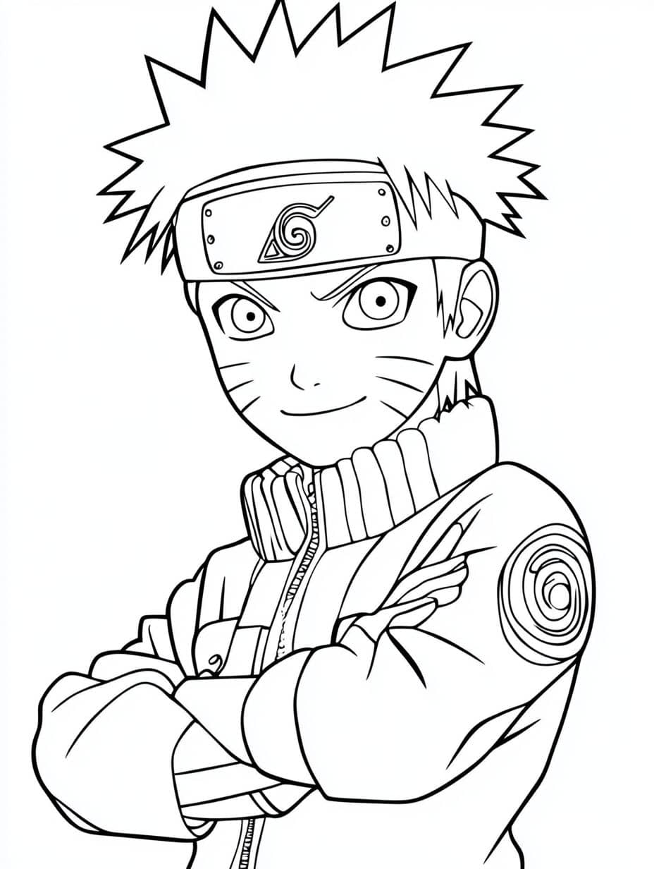 Feuille A Colorier Naruto Hokage