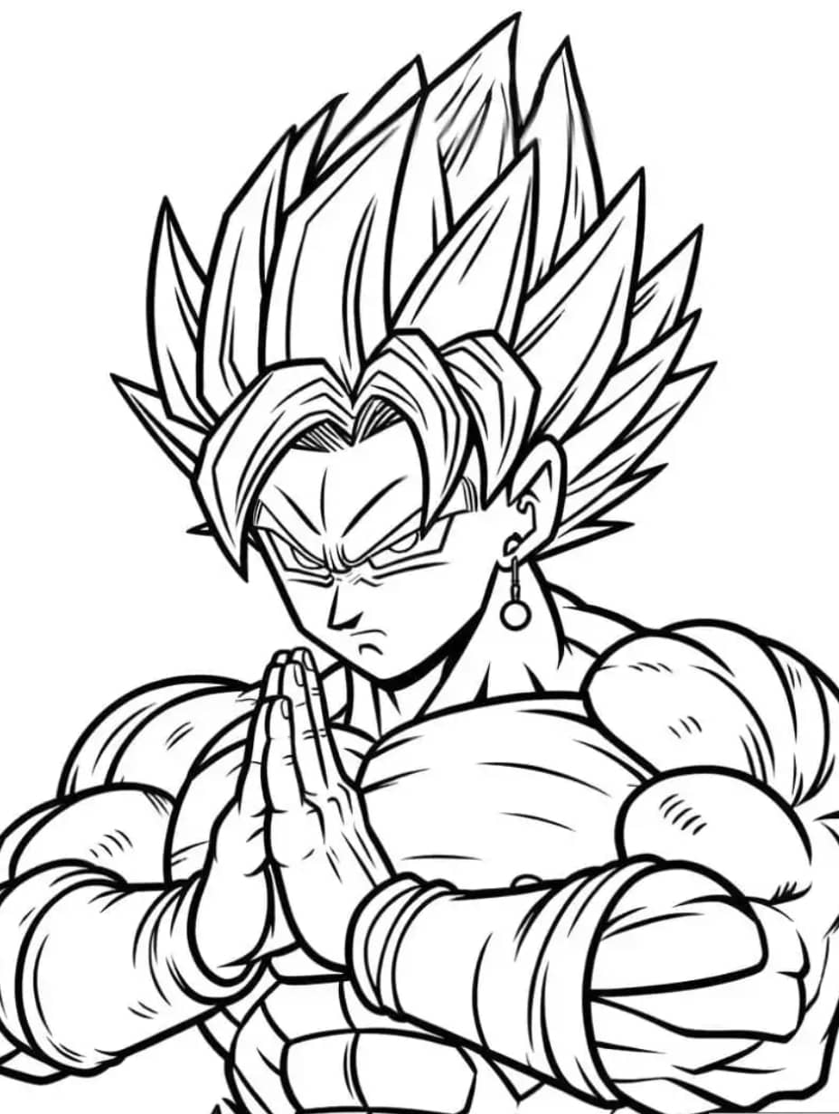 Goku Super Saiyan Coloriage Dragon Ball Z