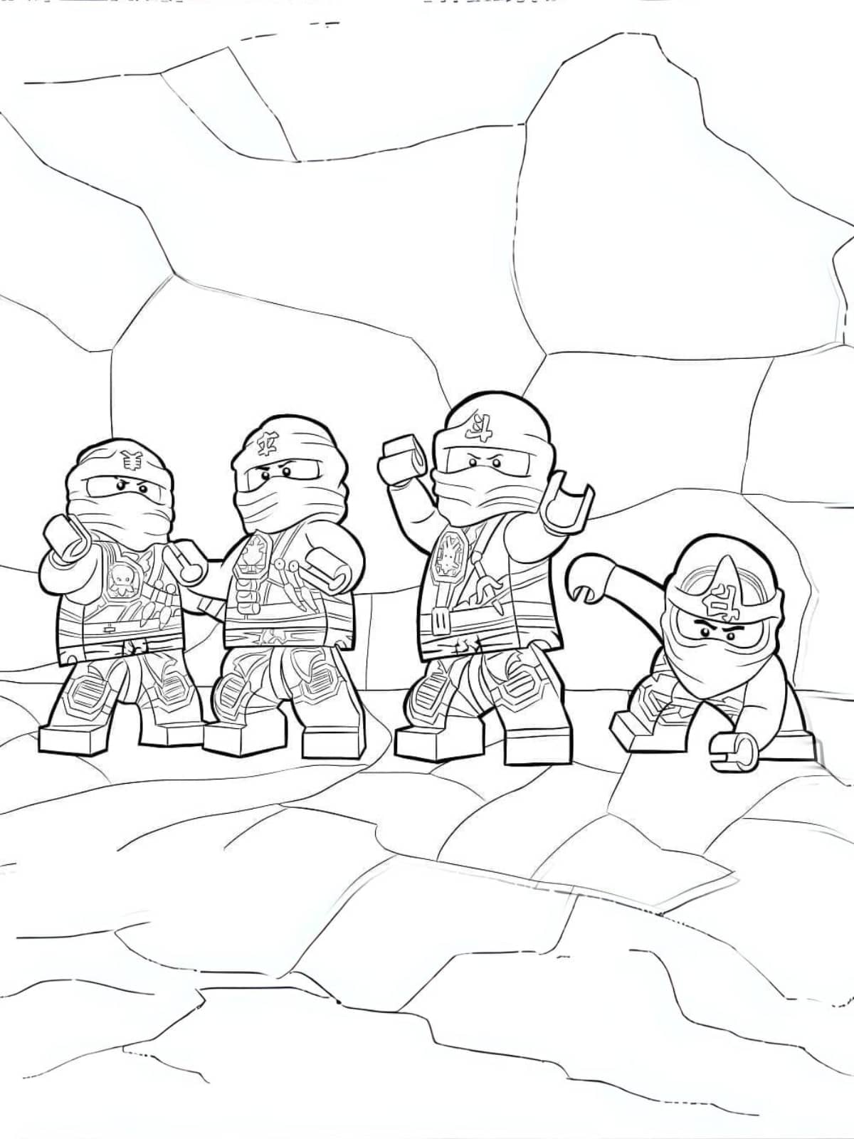 lego ninjago zukin coloriage ninjas