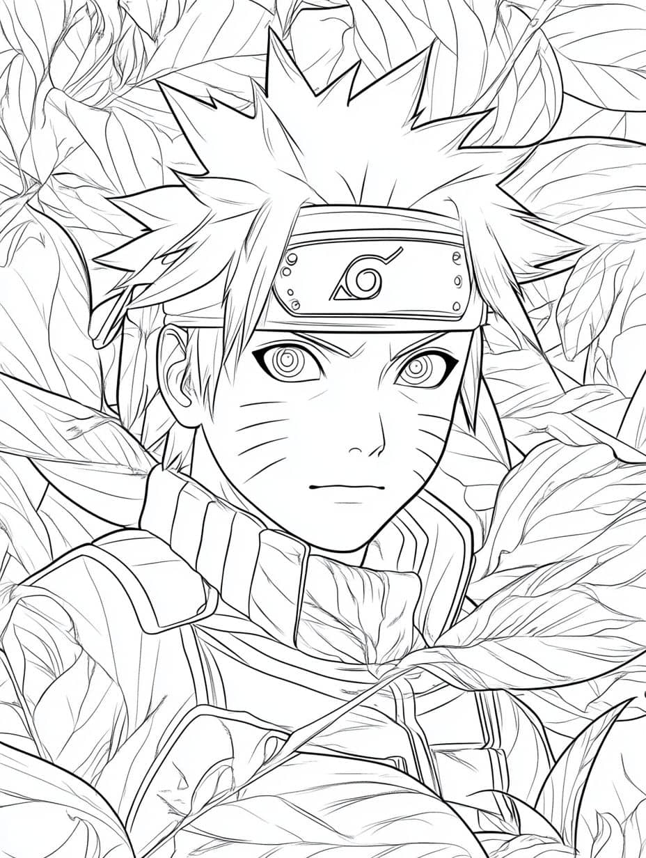 Naruto Uzumaki Jeune A Colorier