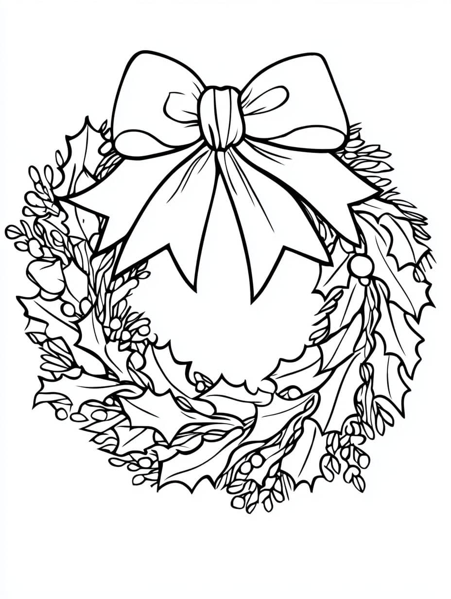 noel coloriage boules et guirlandes