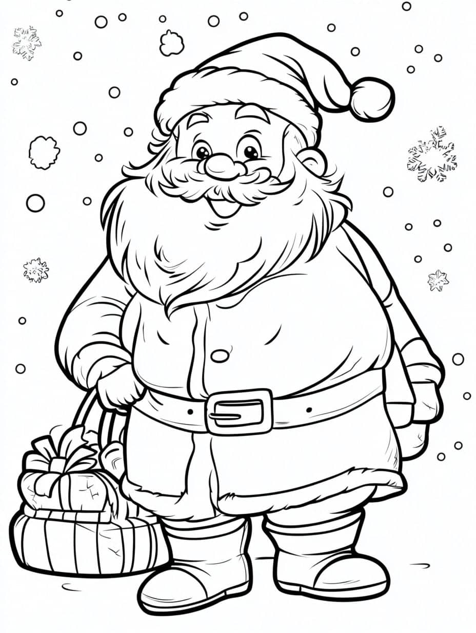 pere noel coloriage noel