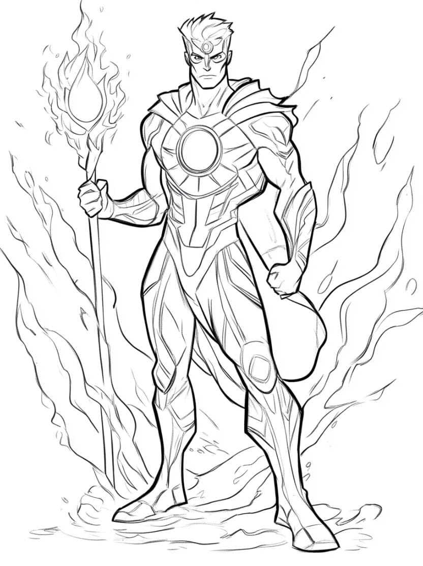 Coloriage Thor Ideal Pour Des Heures De Loisirs