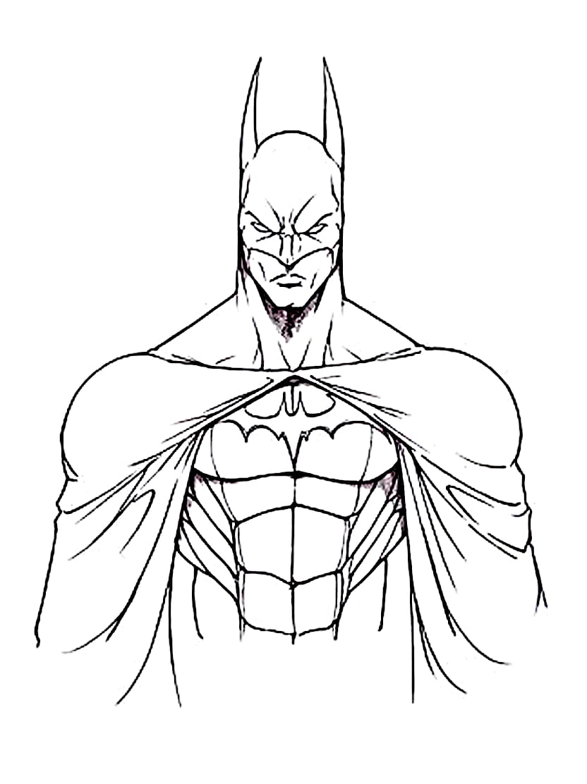 Batman Coloriage Facile