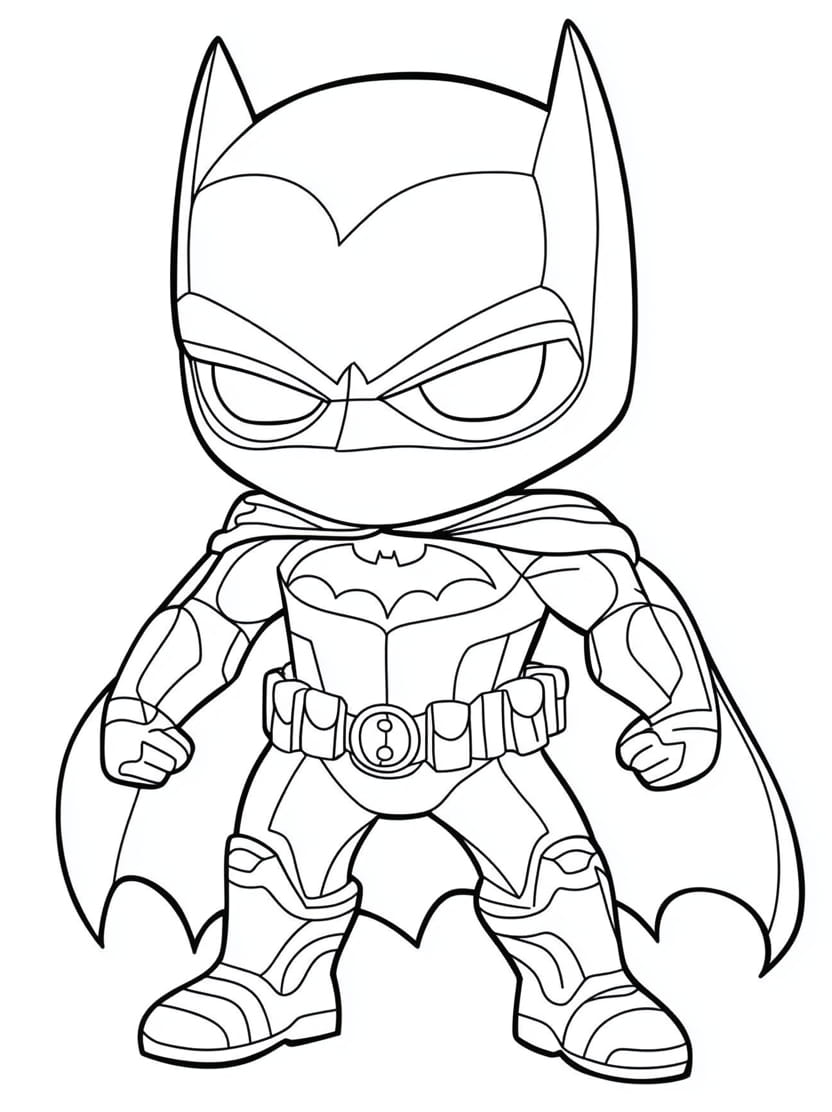 Batman Coloriage Mignon