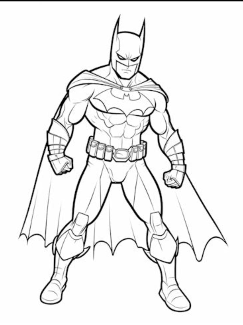 Batman Coloriage Simple