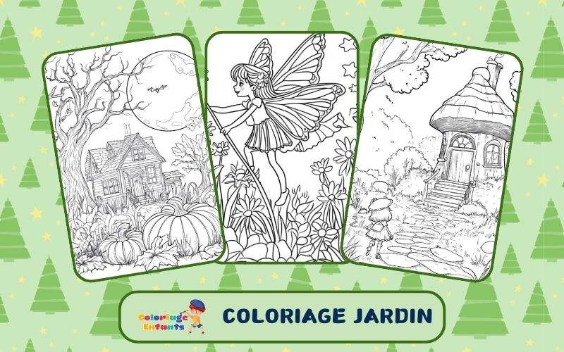 Coloriage Jardin