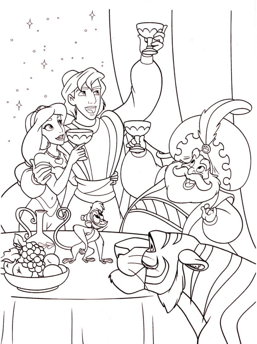 Coloriage Aladin Stimulant L Imagination