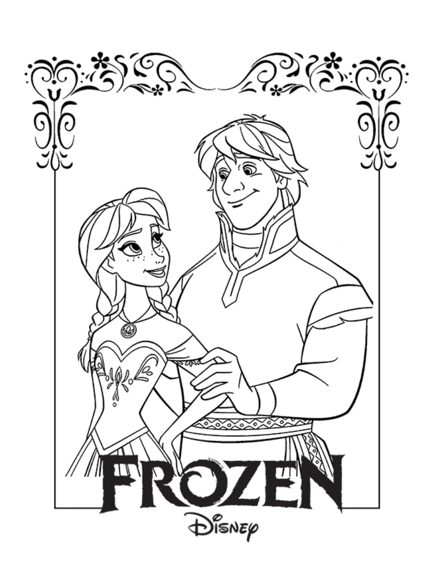 Coloriage Anna Frozen