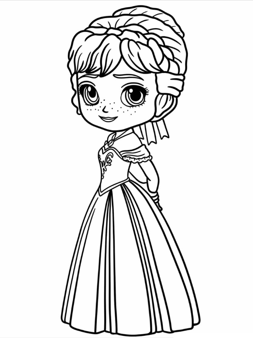 Coloriage Anna Mignon