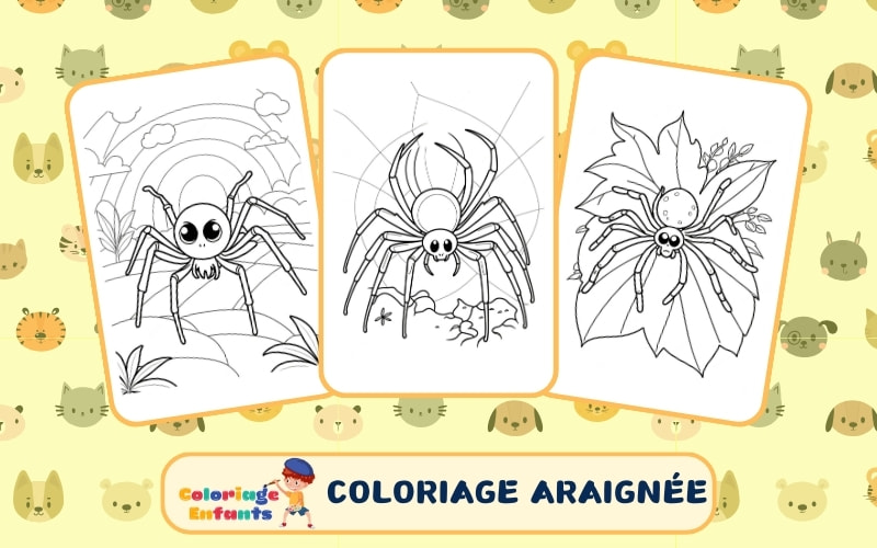 Coloriage Araignee