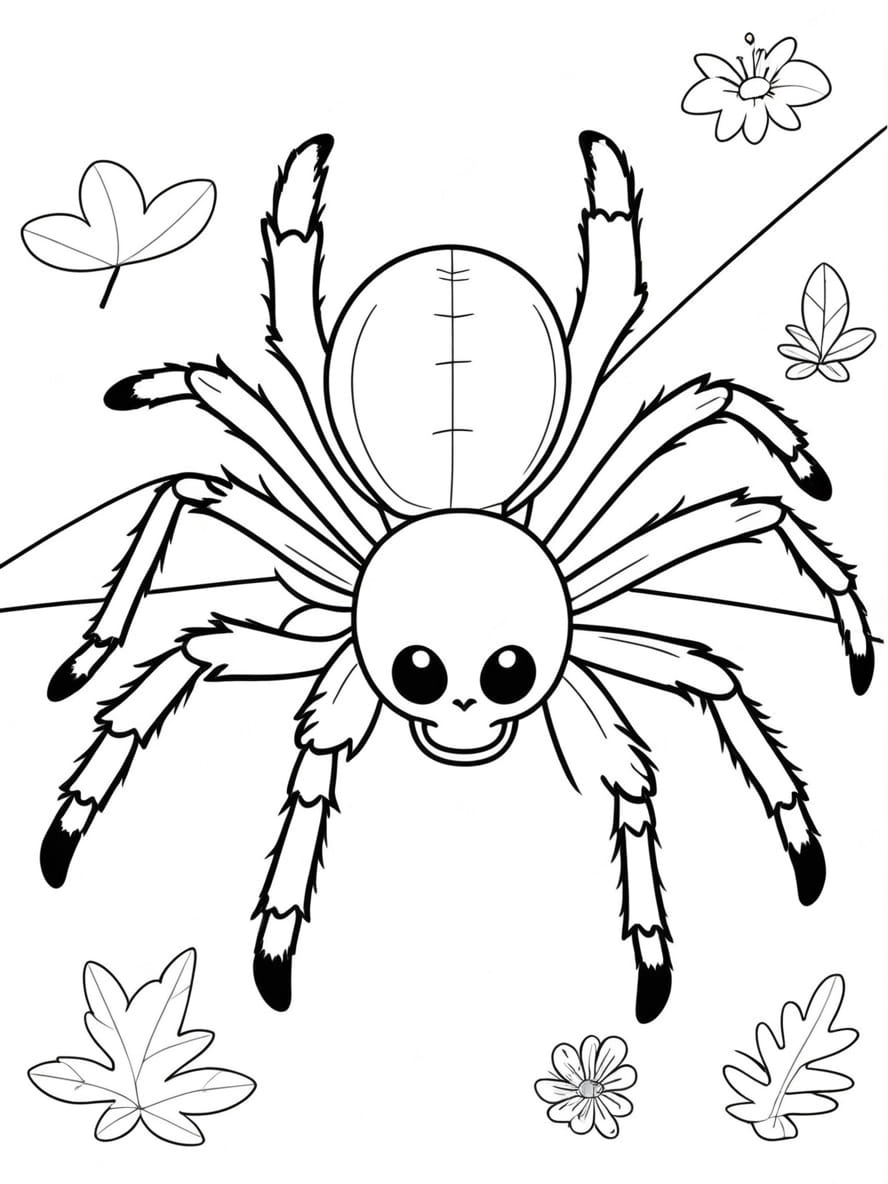 Coloriage Araignees Tarantulas