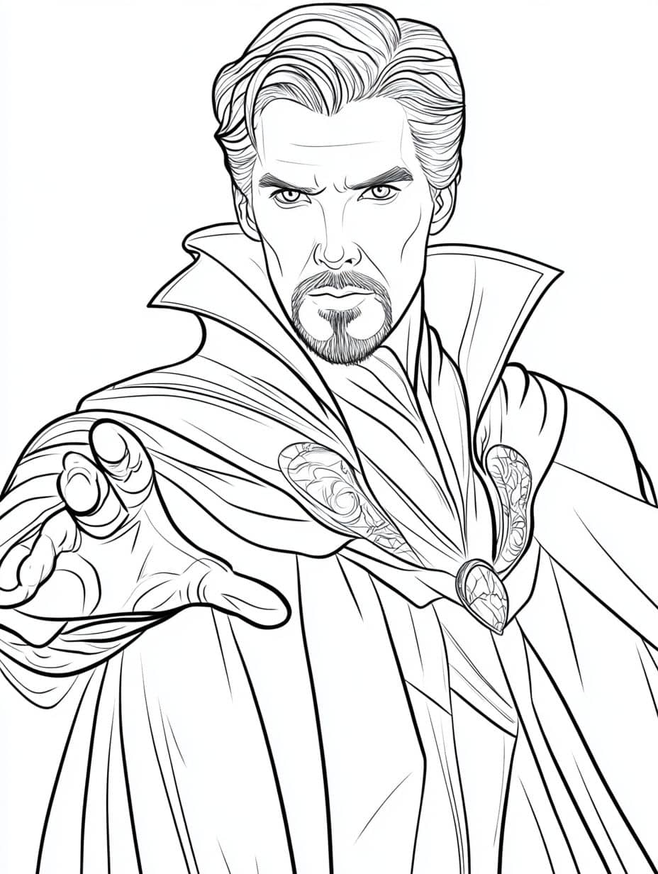 Coloriage Avengers Doctor Strange