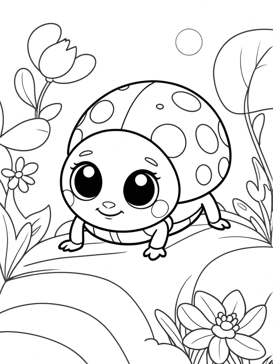 Coloriage Bebe Coccinelle