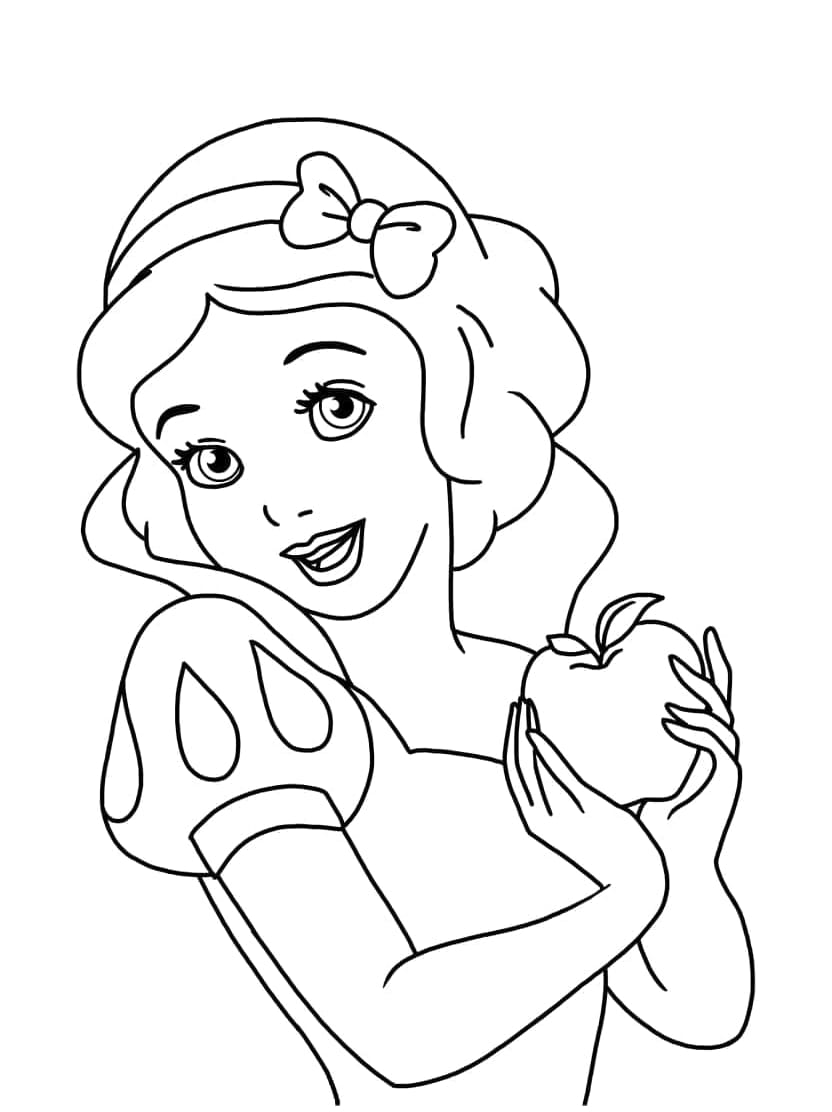 Coloriage Blanche Neige Magnifique