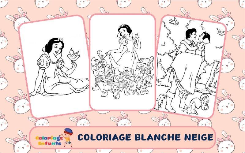 Coloriage Blanche Neige