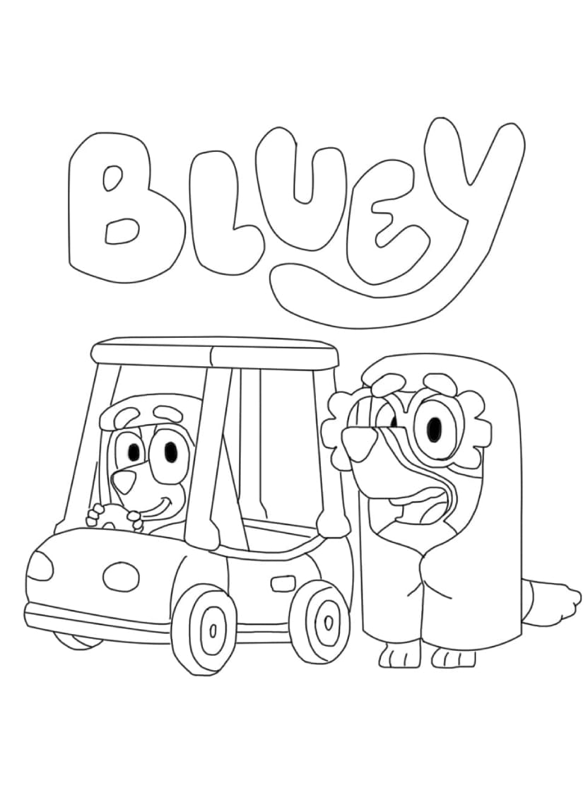 Coloriage Bluey Activites Pour Tous