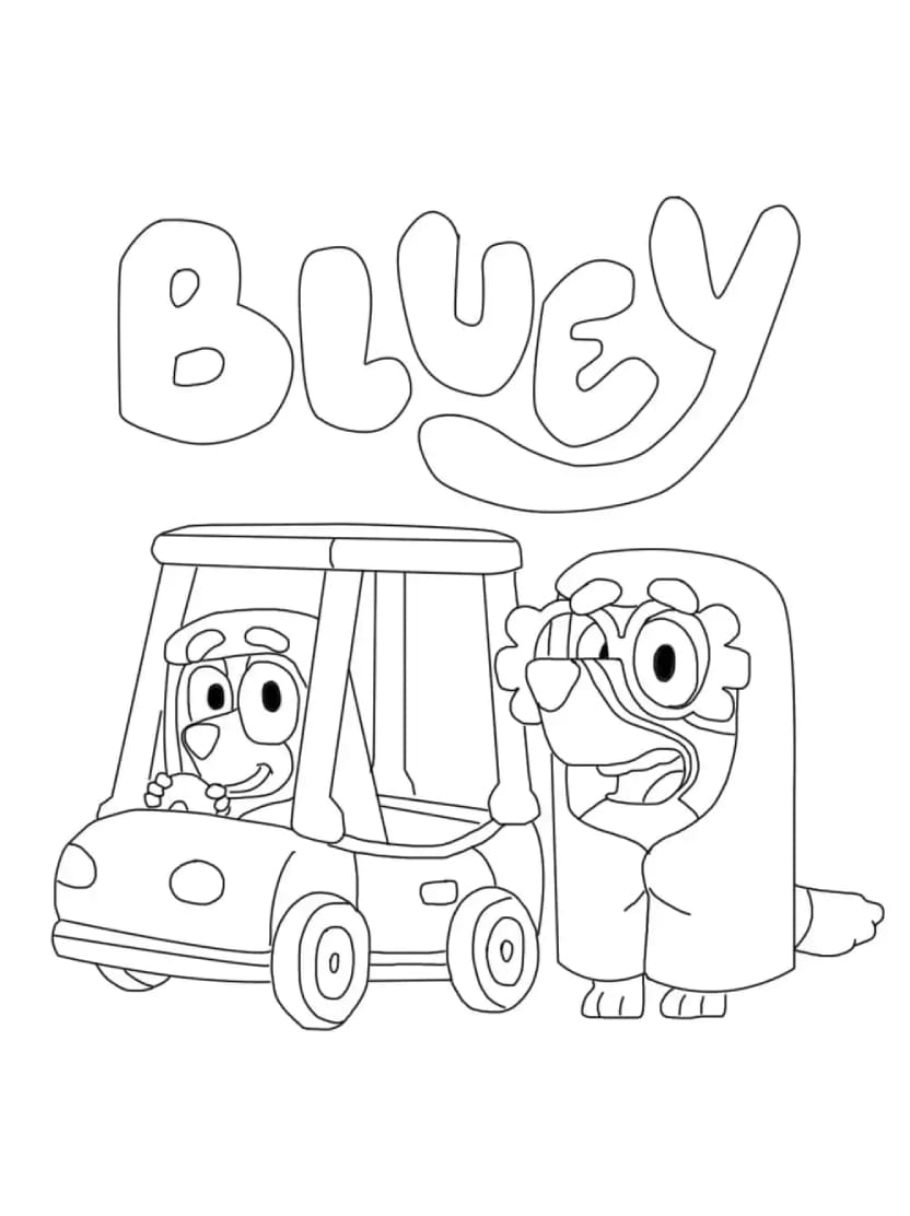 Coloriage Bluey Pour Des Moments Fun