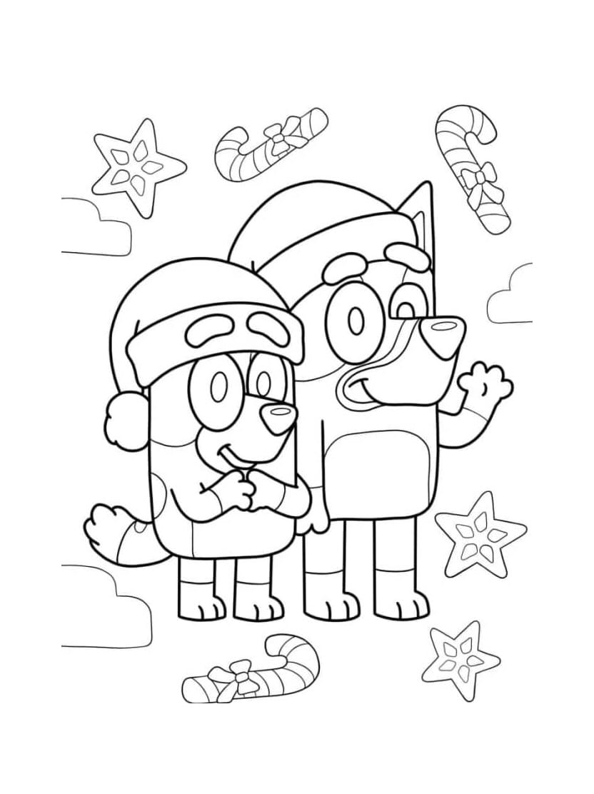 Coloriage Bluey Pour Les Petits Artistes