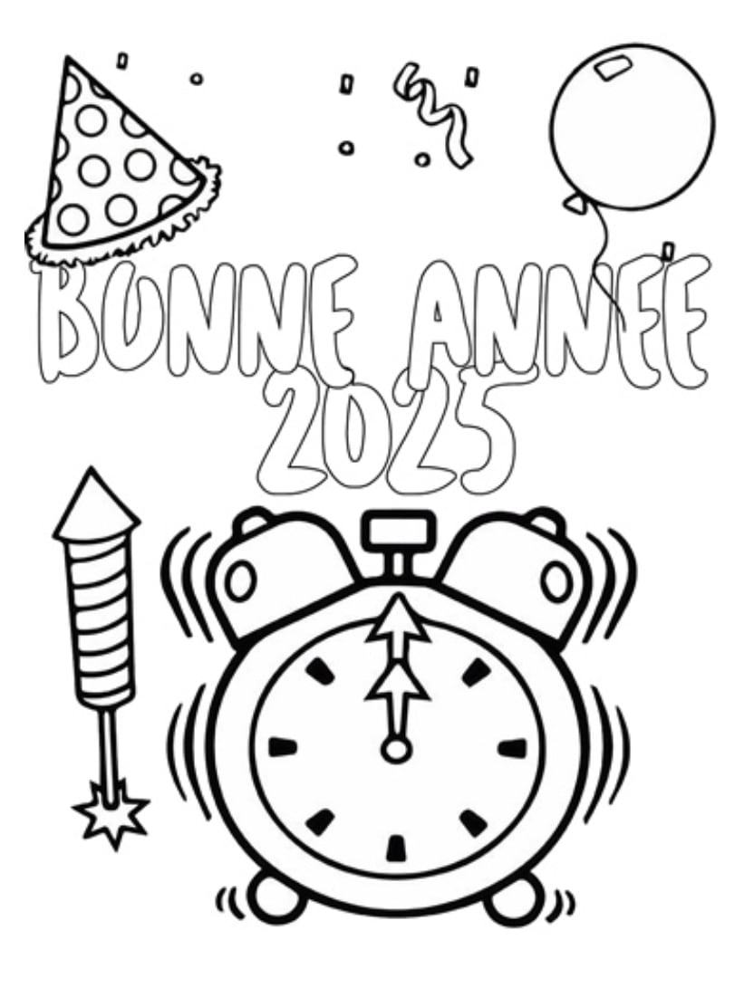 Coloriage Bonne Annee Gratuit