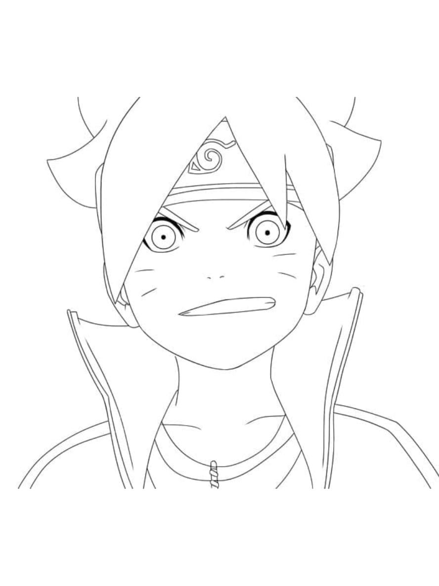 Coloriage Boruto