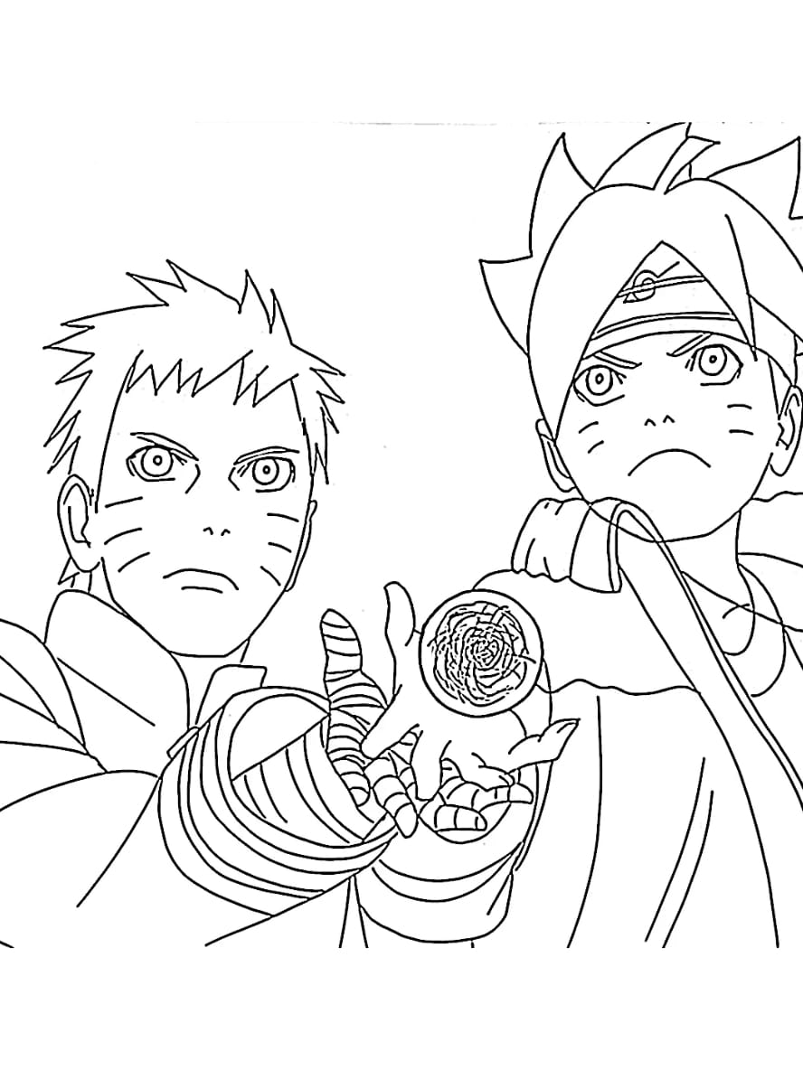 Coloriage Boruto Enfants