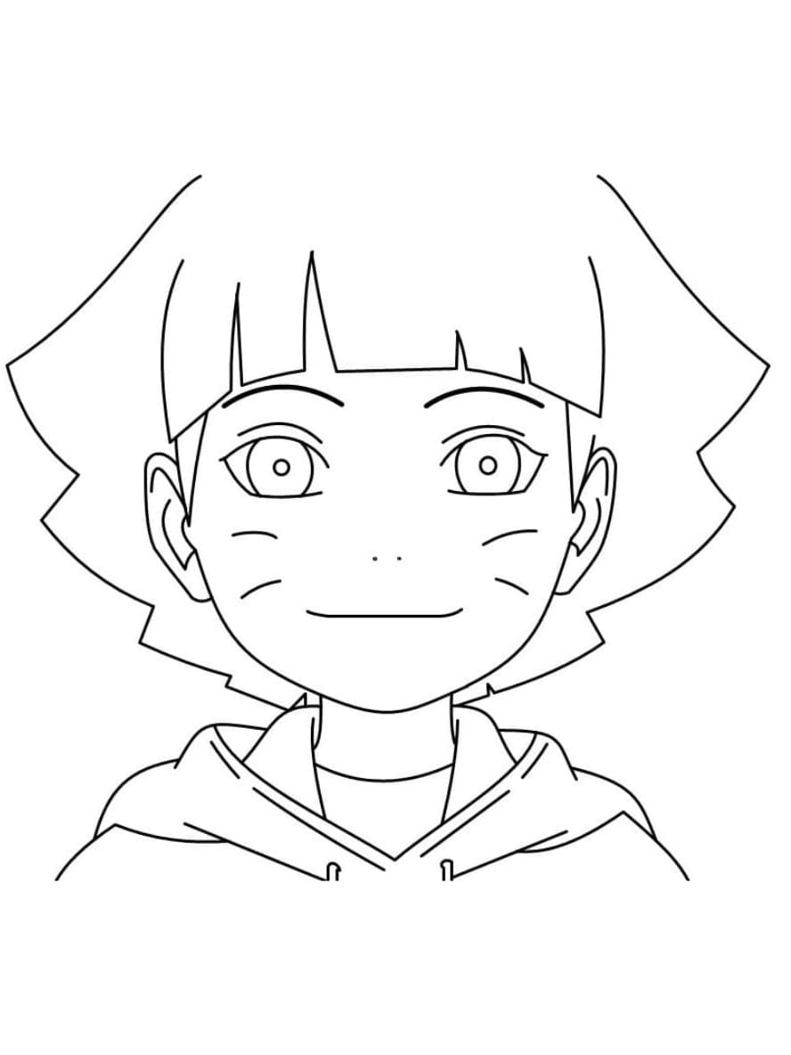 Coloriage Boruto Uzumaki Himawari