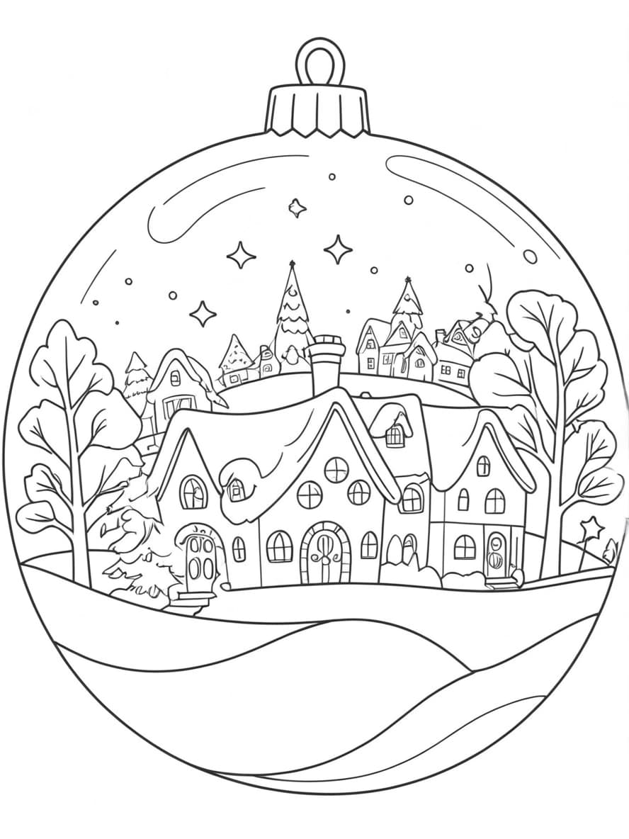 Coloriage Boule De Noel A Imprimer Gratuit