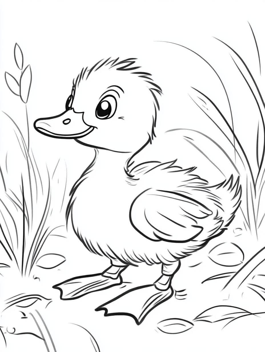 Coloriage Canard Mini