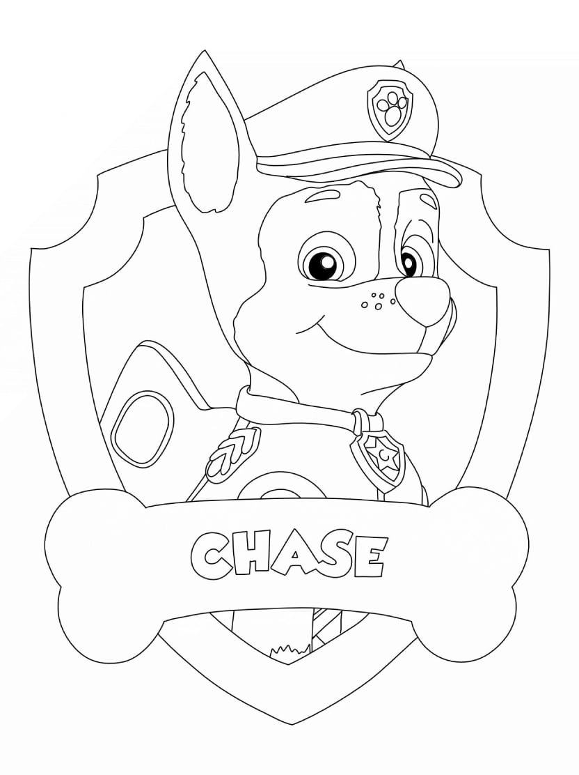 Coloriage Chase Gratuit Pour Enfants