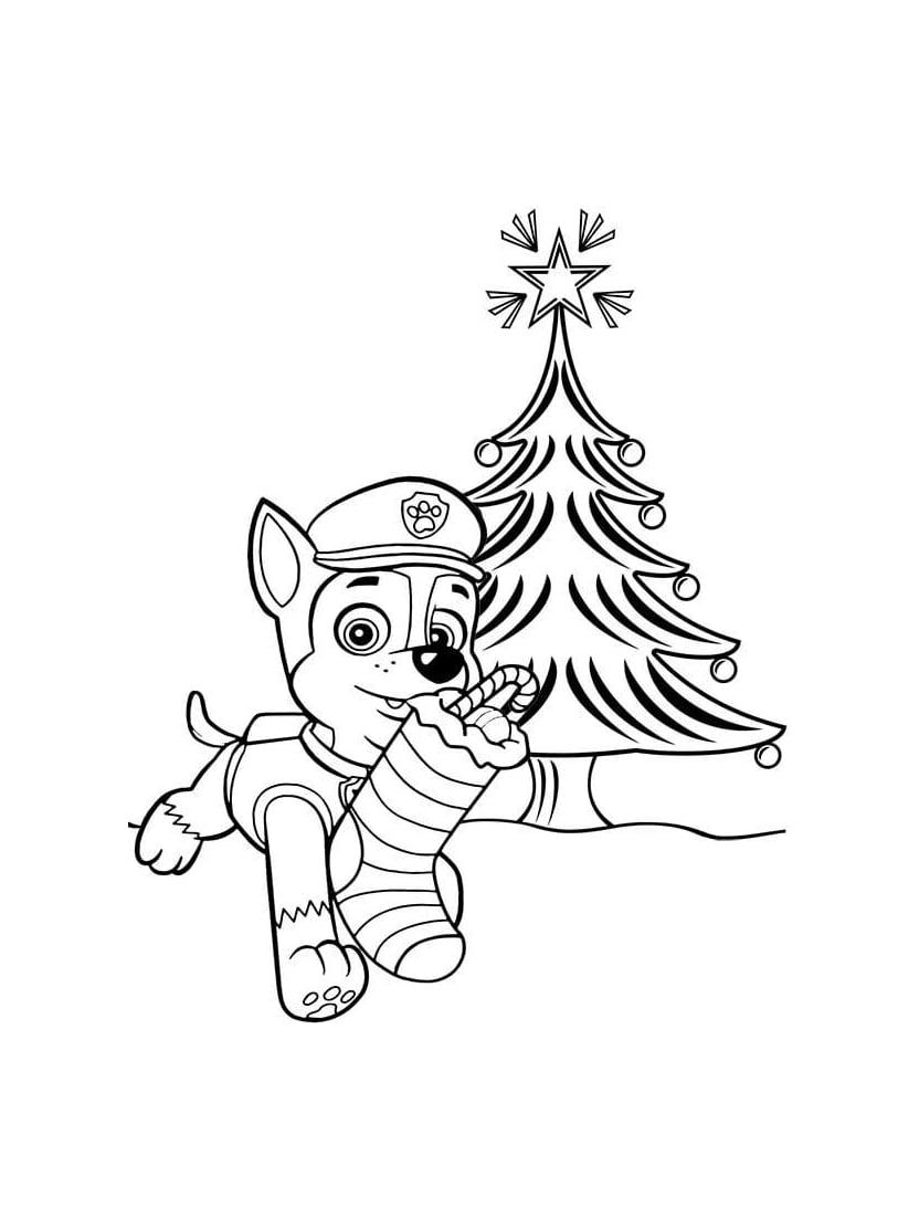 Coloriage Chase Noel