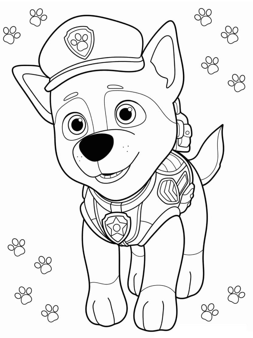 Coloriage Chase Pour Enfants