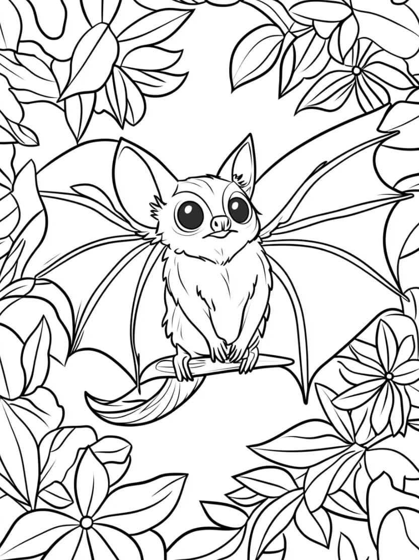 Coloriage Chauve Souris Halloween