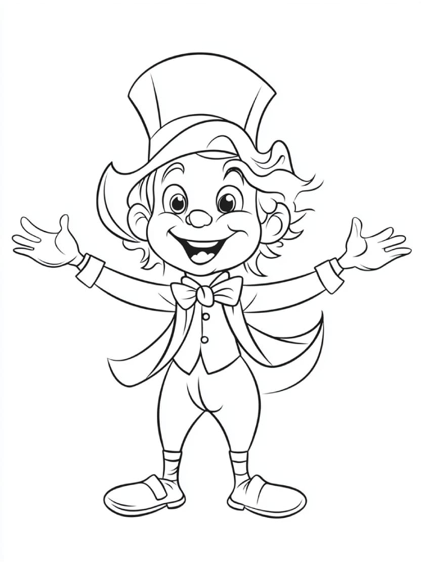 Coloriage Cirque Clown Gratuit