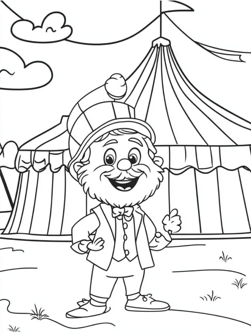 Coloriage Cirque Clown