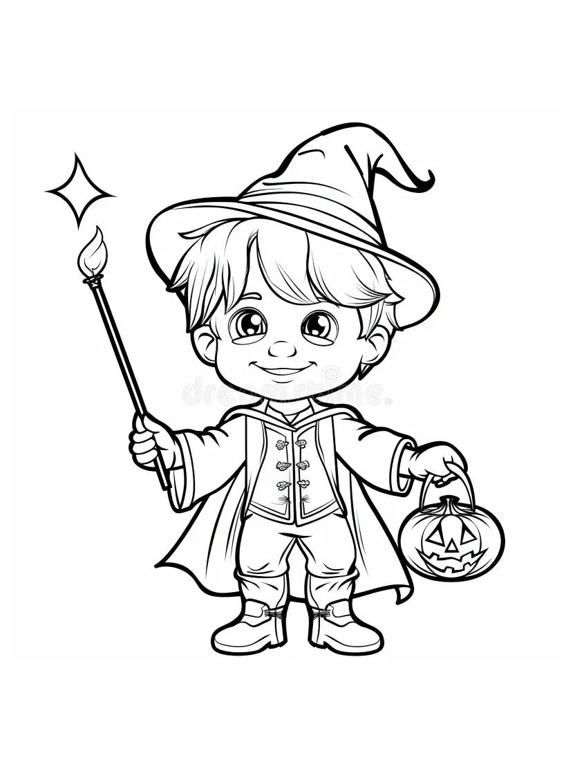 Coloriage Citrouille Halloween Beau Simples