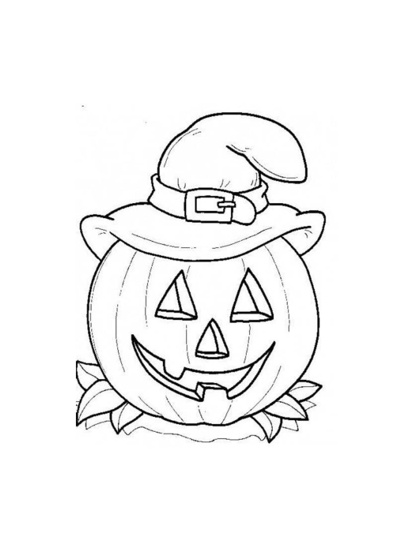 Coloriage Citrouille Halloween Mignon Chibi