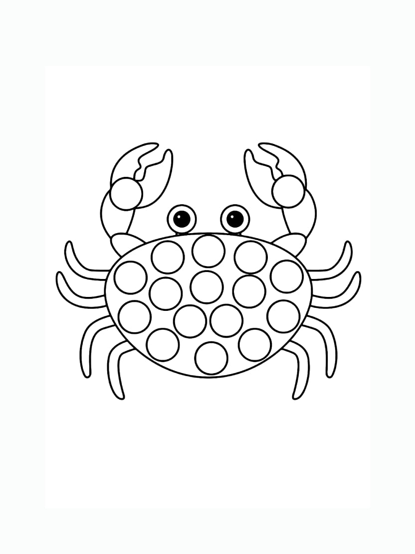 Coloriage Crabe Anime