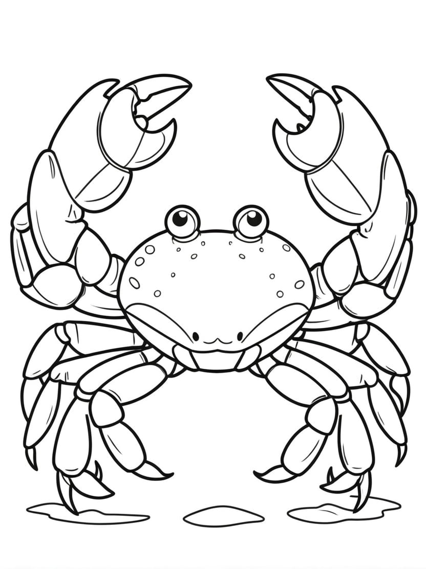 Coloriage Crabe Geant