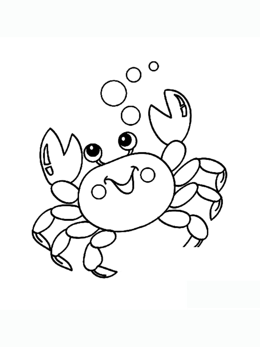 Coloriage Crabe Pour Enfants