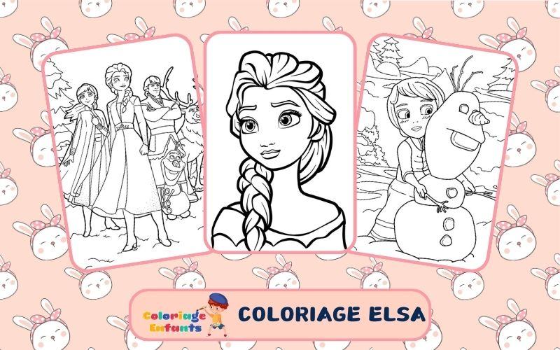 Coloriage Elsa