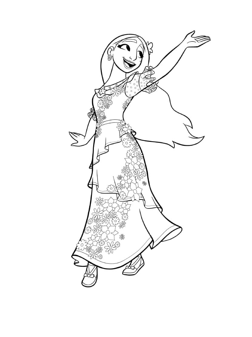 Coloriage Encanto Bon Dans La Danse