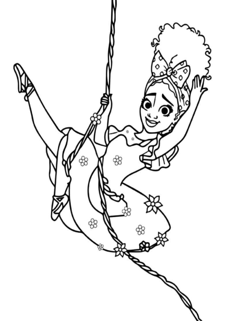 Coloriage Encanto Danseur Dansant